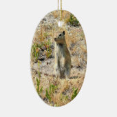 Prairie Dog in Yosemite, CA Keramisch Ornament (Rechts)