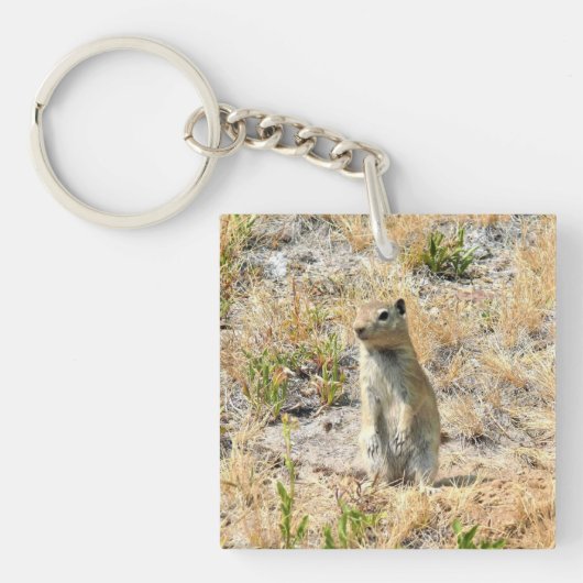 Prairie Dog in Yosemite, Californië Sleutelhanger (voorkant)