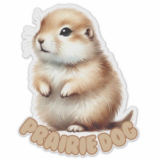 PRAIRIE DOG - KINDERKAMER STICKER (Voorkant)