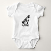 Prairie Dog Logo (lijnkunst) Romper (Voorkant)