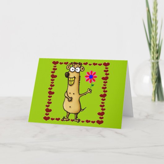 Prairie Dog Love Valentijn Kaart (Voorkant)