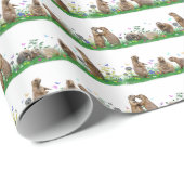 Prairie Dog Meadow Wrapping Paper (kies kleur) Cadeaupapier (Rol Hoek)