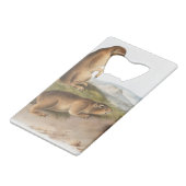 Prairie Dog of Prairie marmot squirrel Camping Creditkaart Flessenopener (Achterkant Gekanteld)