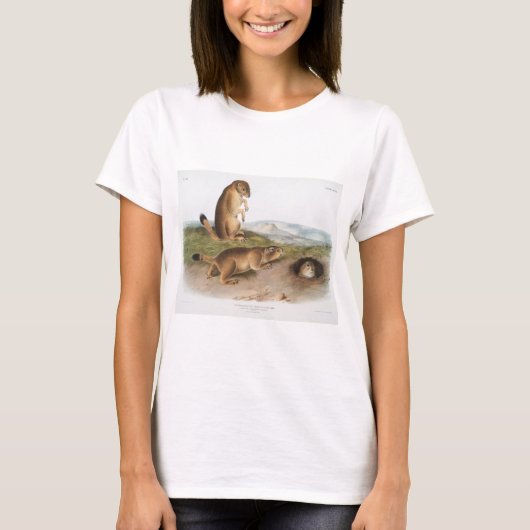 Prairie Dog of Prairie marmot squirrel Camping T-shirt (Voorkant)