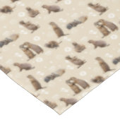 Prairie Dog Party Tablecloth (Cream) Tafelkleed (Gekanteld)