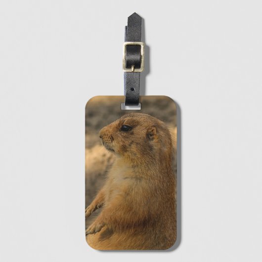 Prairie Dog Photo Bagagelabel (Voorkant (verticaal))