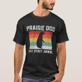 Prairie Dog Retro  T-shirt (Voorkant)