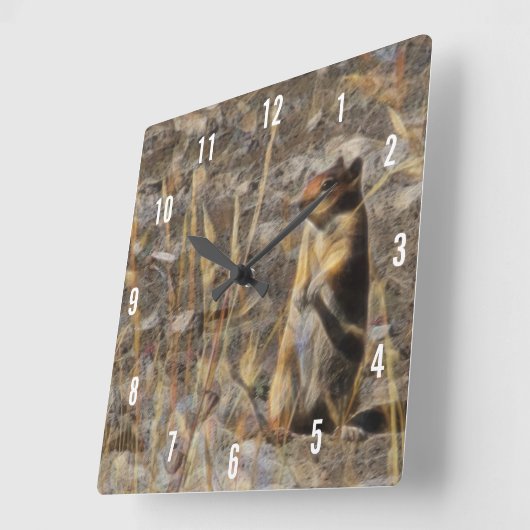 Prairie Dog Square Clock Vierkante Klok (Hoek)