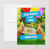 Prairie Dog Verjaardagsfeestje Briefkaart (Voorkant / Achterkant)