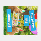Prairie Dog Verjaardagsfeestje Fleece Deken (Voorkant (Horizontaal))