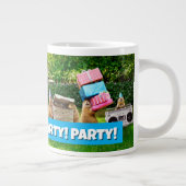 Prairie Dog Verjaardagsfeestje Grote Koffiekop (Rechts)