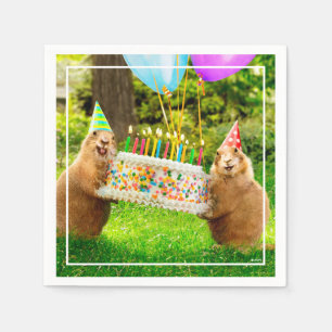 Prairie Dog Verjaardagsfeestje Servet
