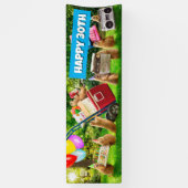 Prairie Dog Verjaardagsfeestje Spandoek (Verticaal)