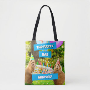 Prairie Dog Verjaardagsfeestje Tote Bag