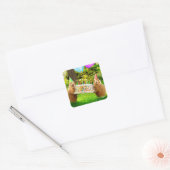 Prairie Dog Verjaardagsfeestje Vierkante Sticker (Envelop)