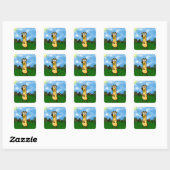 Prairie Dog Vierkante Sticker (Vel)