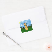 Prairie Dog Vierkante Sticker (Envelop)