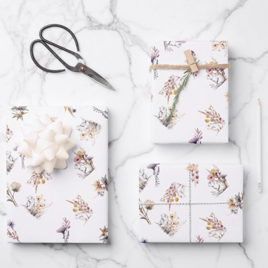 Prairie Dog Wildflower Wrapping Paper (Voorkant)
