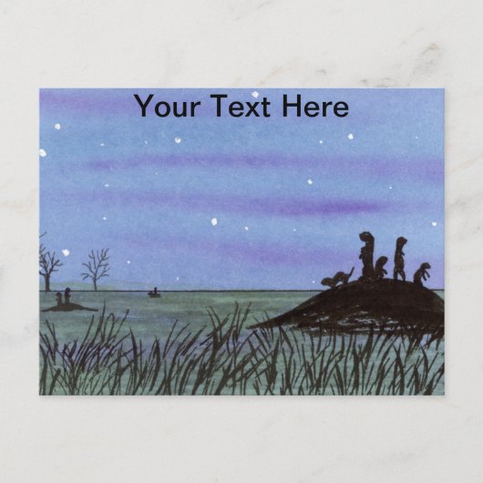 Prairie Dogs Briefkaart (Voorkant)