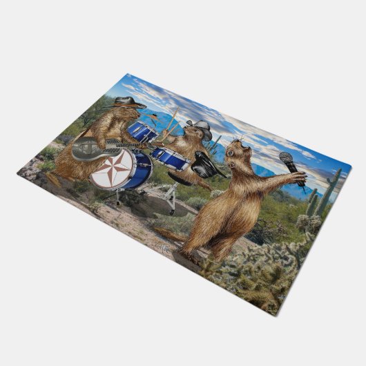Prairie Dogs Deurmat (Schuin)
