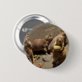 Prairie Dogs Eating Dinner 1 Ronde Button 5,7 Cm (Voorkant /achterkant)