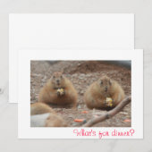 Prairie Dogs Eating Menu (Voorkant / Achterkant)