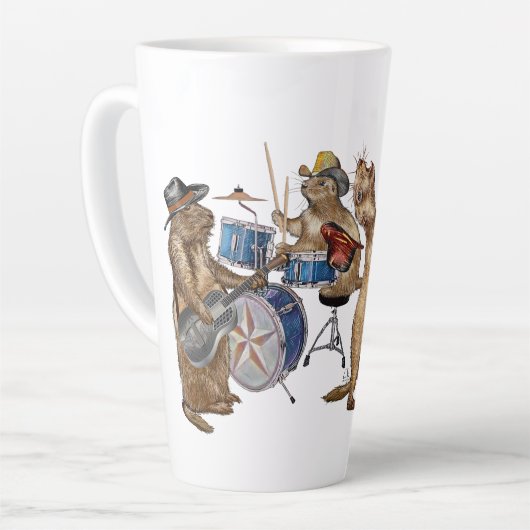 Prairie Dogs Latte Mok (Linkerhoek)