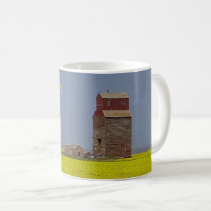 Prairie Elevator Landscape Coffee Mok
