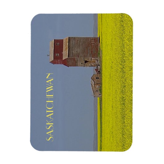 Prairie Elevator Landscape Magnet Magneet (Verticaal)