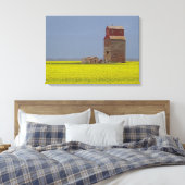 Prairie Elevator Landscape Stretch Canvas Afdrukke (Insitu (Slaapkamer))
