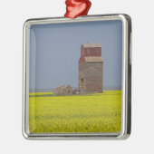 Prairie Elevator Landschap Metalen Ornament (Links)