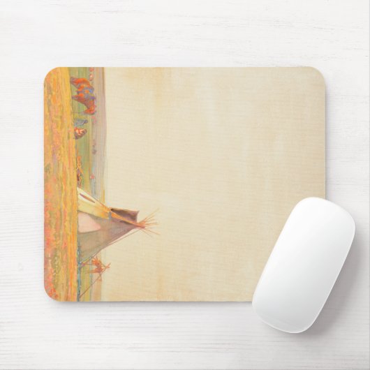 Prairie Evening, 1919, door Maynard Dixon Muismat (Met muis)