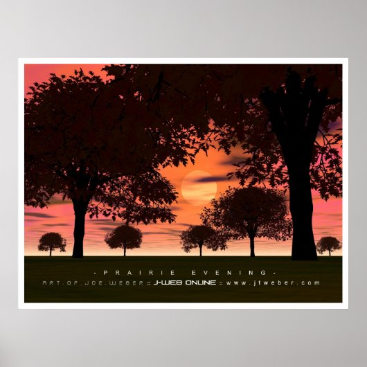 Prairie Evening Poster (Voorkant)