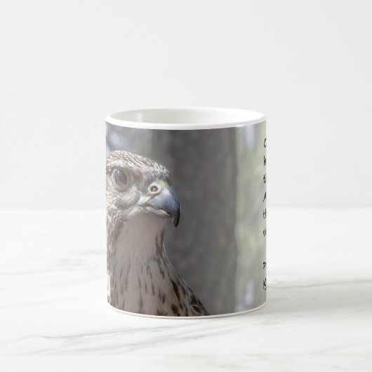 Prairie Falcon Psalm 92:5 KJV Koffiemok (Center)