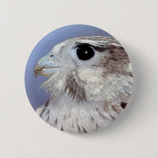 Prairie Falcon Ronde Button 5,7 Cm (Voorkant)