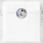 Prairie Falcon Ronde Sticker (Tas)