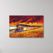 Prairie Fire 1872 Canvas Afdruk (Voorkant)