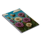 Prairie gentiaan tuin met een hommel notitieboek (Rechterzijde)