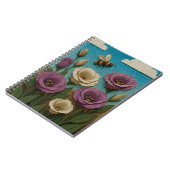 Prairie gentiaan tuin met een hommel notitieboek (Linkerzijde)