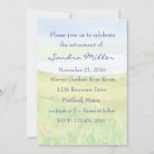 Prairie Grass Meadow Retirement Party Uitnodiging (Achterkant)