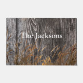 Prairie Harvest Wheat On Barn Board Deurmat (Voorkant)