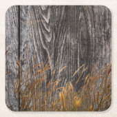 Prairie Harvest Wheat On Barn Board Kartonnen Onderzetters (Voorkant)