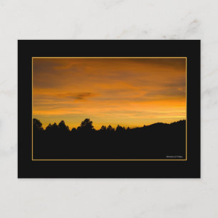 Prairie Hills at Sunset Briefkaart