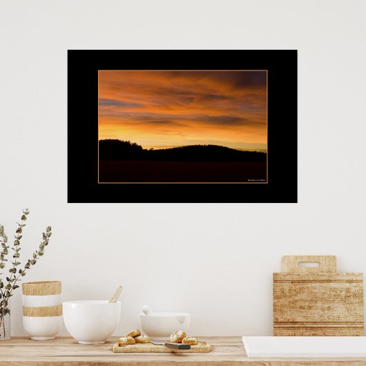 Prairie Hills at Sunset Poster (Keuken)