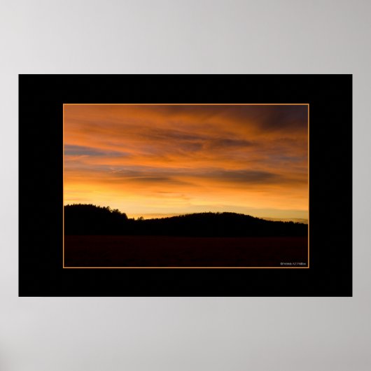 Prairie Hills at Sunset Poster (Voorkant)