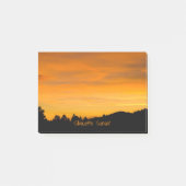 Prairie Hills Oranje op Sunset Silhouette Post-it® Notes (Voorkant)