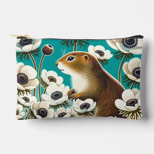 Prairie Hond Anemone Art Prairie Honden Etui (Voorkant)