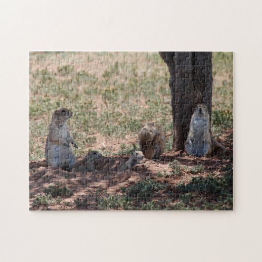 Prairie Hond Familie Legpuzzel (Horizontaal)