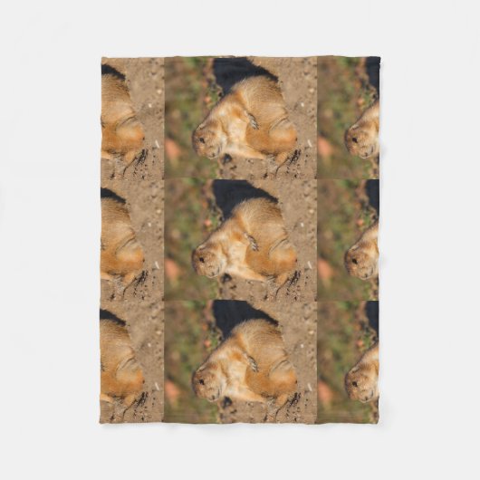 prairie hond is vol fleece deken (Voorkant)