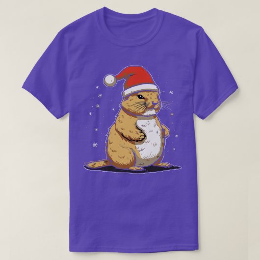 Prairie Hond Kerstmis T-shirt (Design voorkant)